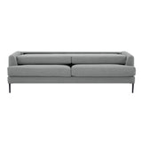 Ariya 3 Seater Sofa Fabric Upholstered Lounge Couch - Light Grey