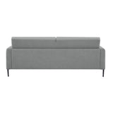 Ariya 3 Seater Sofa Fabric Upholstered Lounge Couch - Light Grey