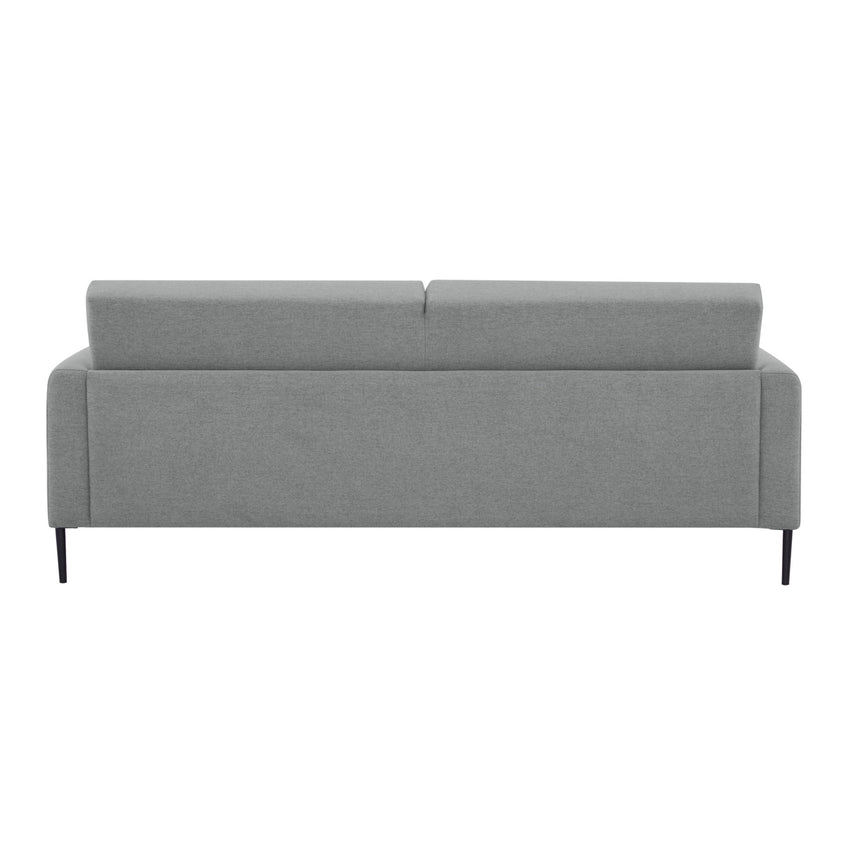 Ariya 3 Seater Sofa Fabric Upholstered Lounge Couch - Light Grey