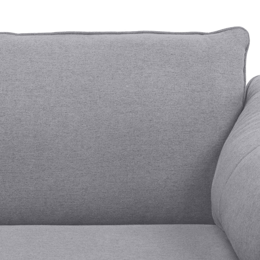 Channel 3 Seater Fabric Sofa Lounge Couch Grey