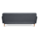 Brianna 3 + 1 + 1 Seater Sofa Fabric Uplholstered Lounge Couch - Dark Grey