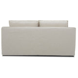 Plushy 2 Seater Sofa Fabric Uplholstered Lounge Couch - Stone