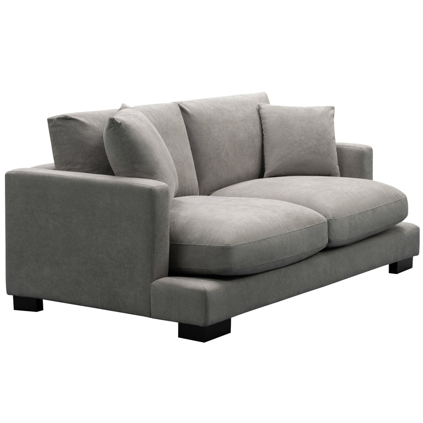 Royalty 2 Seater Sofa Fabric Uplholstered Lounge Couch - Grey