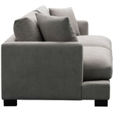 Royalty 2 Seater Sofa Fabric Uplholstered Lounge Couch - Grey