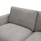 Royalty 2 Seater Sofa Fabric Uplholstered Lounge Couch - Grey