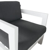 Outie Outdoor Sofa Lounge Chair Aluminium Frame White