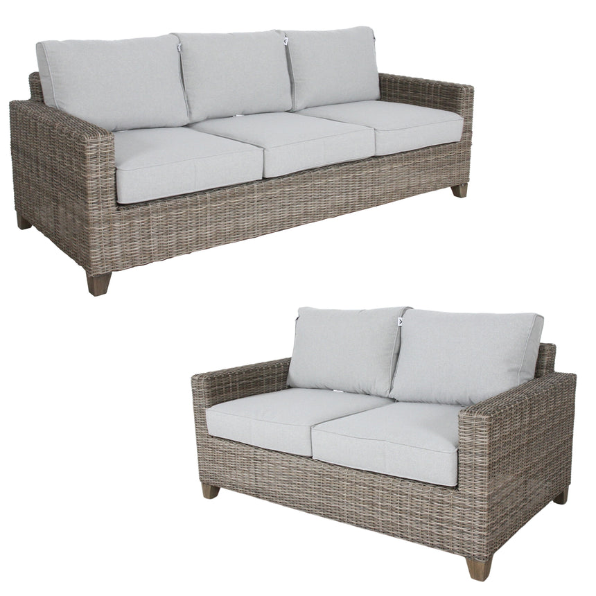 Sophy 2+3 Seater Wicker Rattan Outdoor Sofa Chair Lounge Set