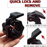 2Pcs 1in / 25mm Dumbbell Clamps Barbell Clamps Collars Clips Bar Plates Collar Clips Black