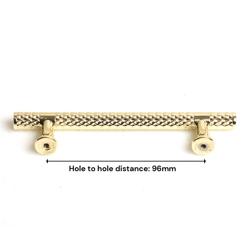 Gold Solid Zinc Kitchen Cabinet Handles Drawer Bar Handle Pull 96mm