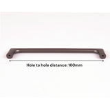 Black Zinc Kitchen Cabinet Handles Drawer Bar Handle Pull 160mm