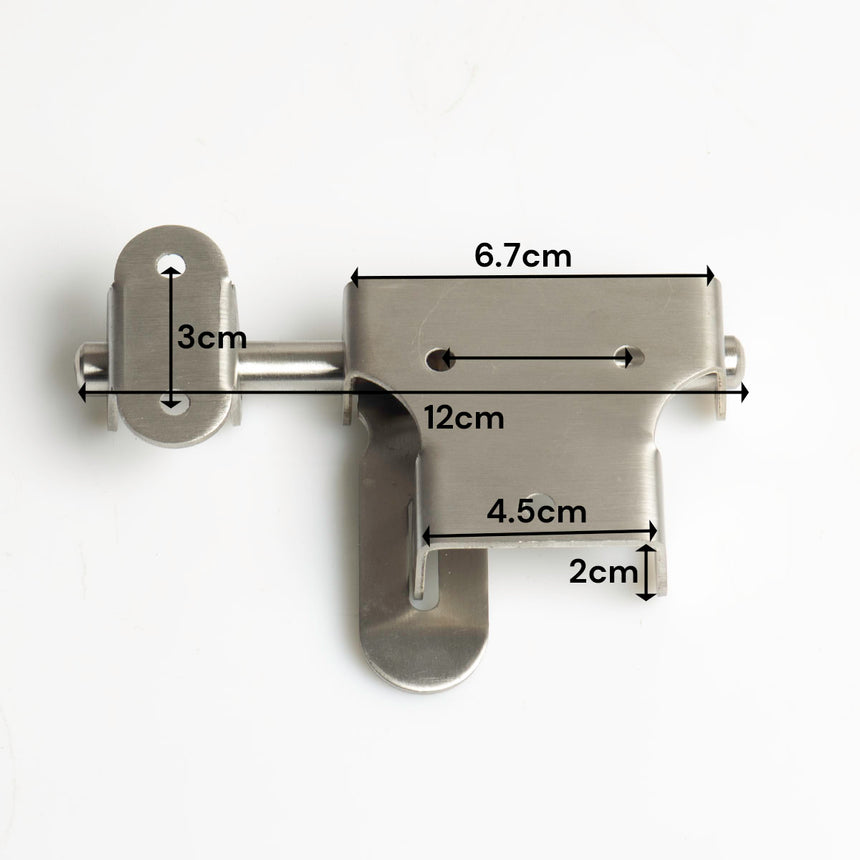 Sliding Bolt Gate Latch 304 Stainless Steel Barrel Bolt with Padlock Hole Door Latches