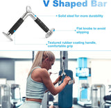 LAT V Bar V Pull Down Handle Row Handle Cable Machine Attachment