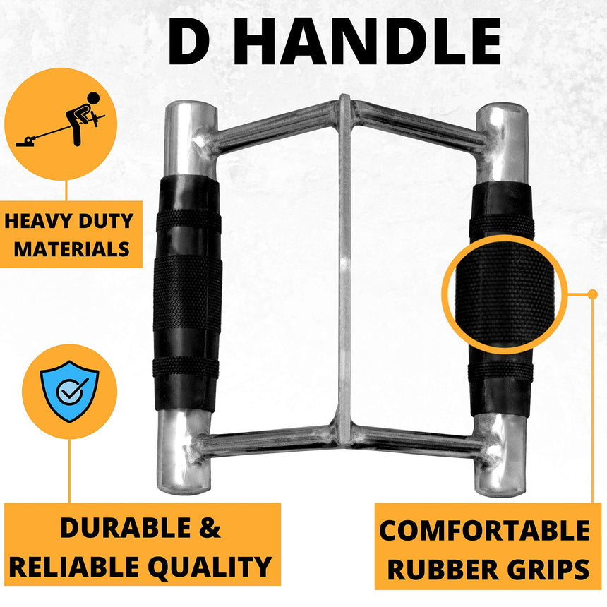 LAT V Bar V Handle Double D Row Handle Cable Machine Attachment