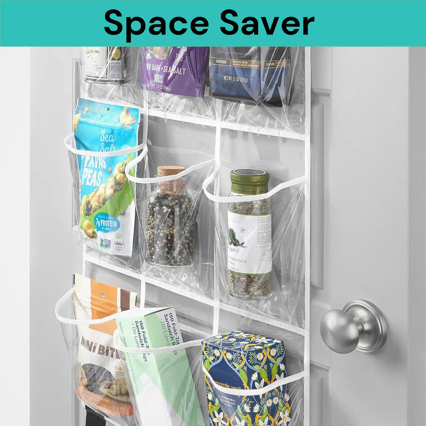 15 Pockets Over The Door Rack Hanging Kitchen Organizer Pantry Organizer Shoe Storage