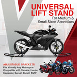 Motorcycle Universal Paddock Front & Rear Stand Lift Fork Stand Rear Wheel Swingarm Spool