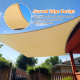 2m x 3m Rectangle Sun Shade Sails for Patios Sun UV Outdoor Canopy Backyard Sunshades