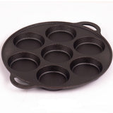 7 Cup Cast Iron Egg Frying Pan Divided Egg Skillet Pan Fried Egg Pan Cooker Pancake Egg Fryer