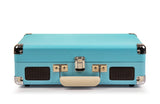 Crosley Cruiser Bluetooth Portable Turntable - Turquoise + Bundled Crosley Record Storage Crate