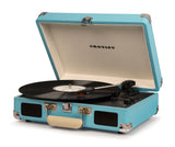 Crosley Cruiser Bluetooth Portable Turntable - Turquoise + Crosley Entertainment Stand Bundle