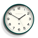 Newgate Number Three Echo Wall Clock Green