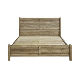 Double Size Bed Frame Natural Wood like MDF in Oak Colour