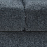 2+3 Seater Sofa Set Polyester Charcoal Fabric Multilayer Two Pillows Individual Pocket Spring