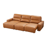 Albany 3 Seater Sectional Chaise Genuine Leather Sofa Bed