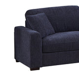 Orion Corner Sofa Premium Fabric Upholstery Padded Seat Wooden Frame Rubber Wooden Legs with Ottoman