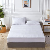 Gioia Casa 100% Ultra-Soft Cotton Quilted Anti-Microbial Mattress Cover Protector - Single Size