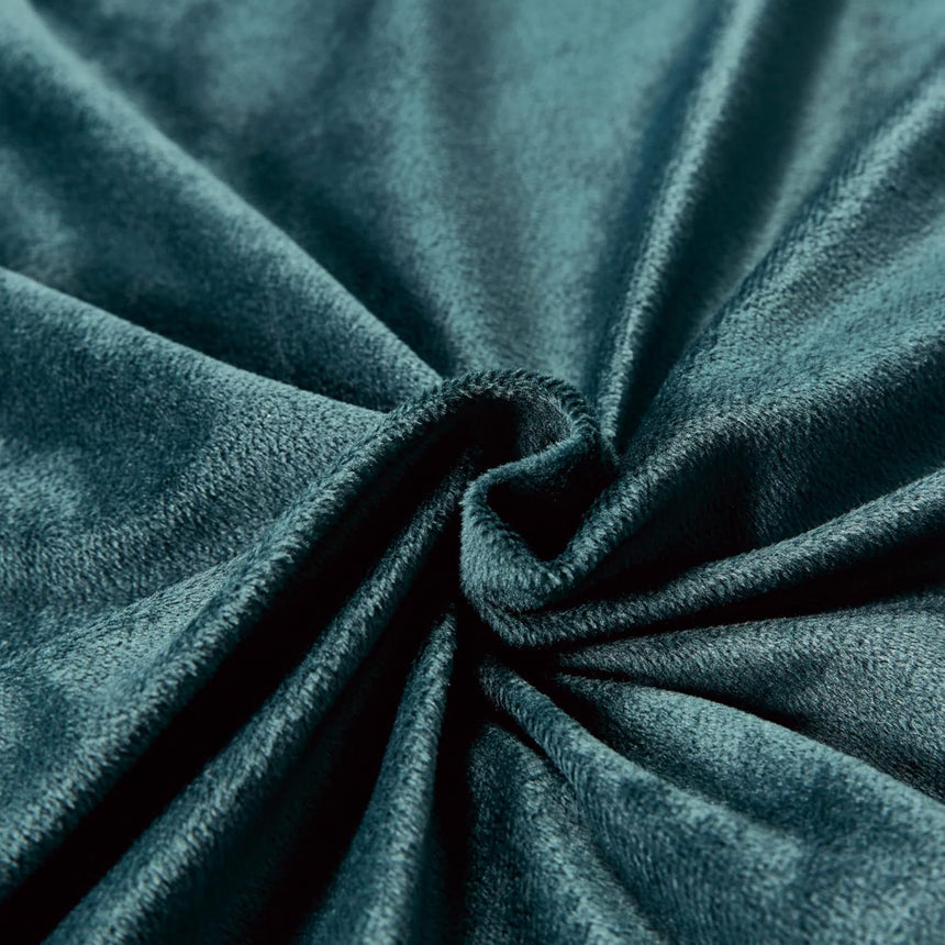 Super Soft Textured Corduroy Velvet European Pillowcase - Forest Green