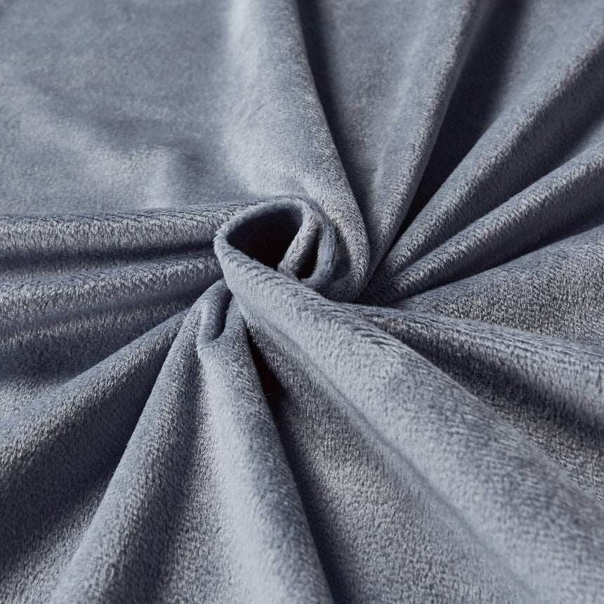 Super Soft Textured Corduroy Velvet European Pillowcase - Steel