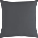 Vintage Washed 100% Cotton European Pillowcase - Luxurious European Pillow Cover - Charcoal - 1 Pc