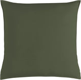 Vintage Washed 100% Cotton European Pillowcase - Luxurious European Pillow Cover - Khaki Green