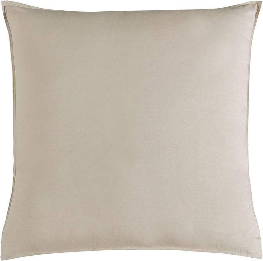 Vintage Washed 100% Cotton European Pillowcase - Luxurious European Pillow Cover - Natural - 1 Pc