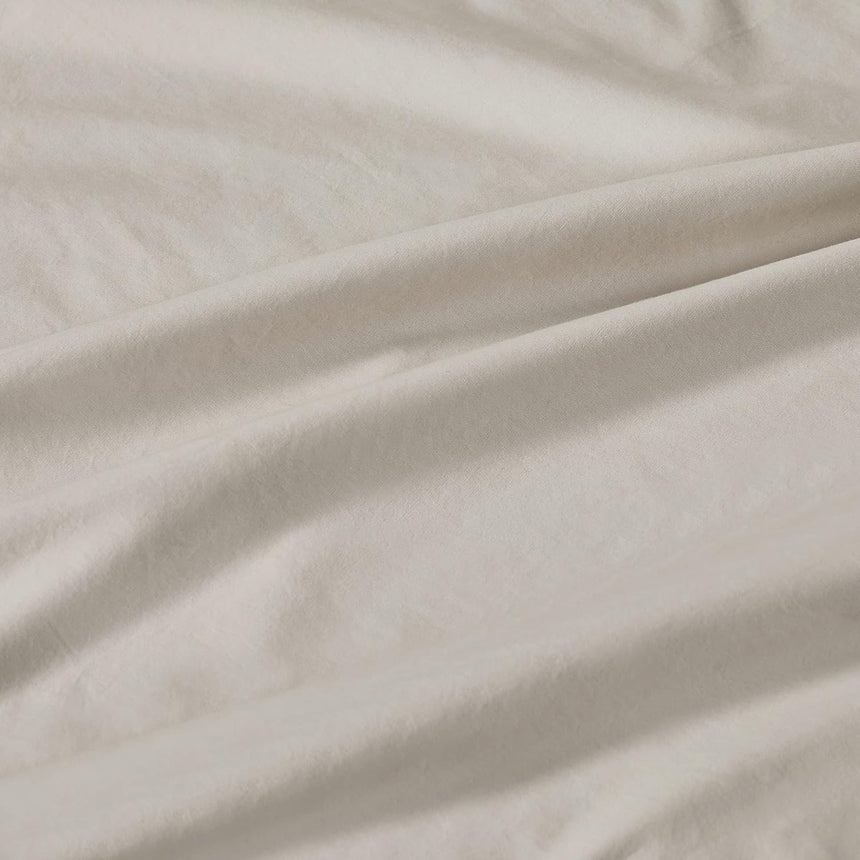 Vintage Washed 100% Cotton European Pillowcase - Luxurious European Pillow Cover - Natural - 1 Pc