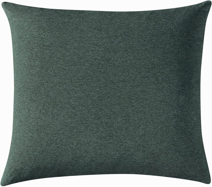 100% Jersey Cotton Soft Breathable Fabrication Stretch European Pillowcase - Forest Green