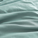 Vintage Washed Microfibre European Pillowcases - Set of 2 Luxurious European Pillow Covers - Seafoam