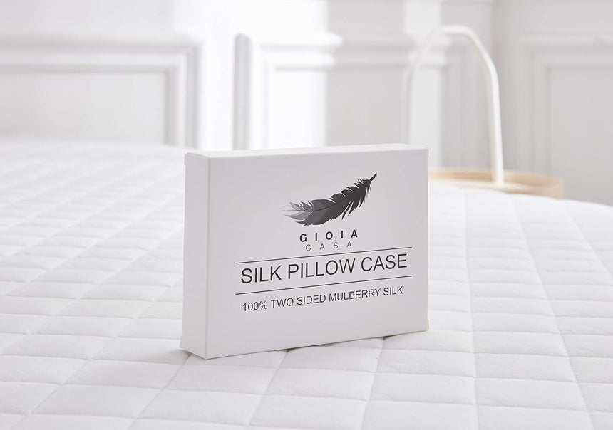 Luxury Pillowcase - 100% Pure Mulberry Silk on Both Sides - Champagne