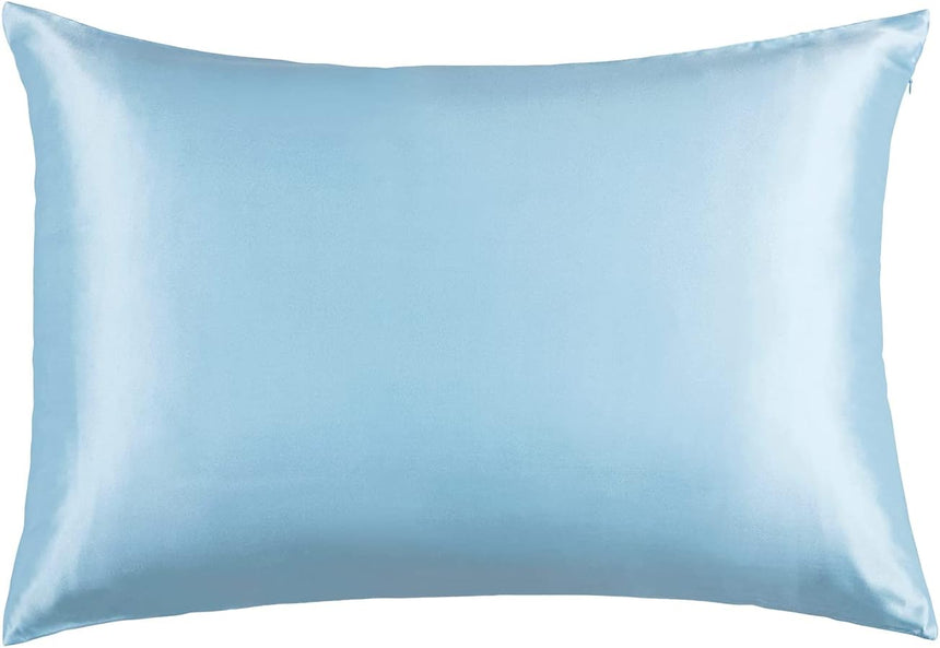 Luxury Pillowcase - 100% Pure Mulberry Silk on Both Sides - Sky Blue