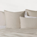 Vintage Washed 100% Cotton Standard Pillowcase - Luxurious Standard Pillow Cover - Natural - 2 Pcs