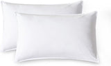 Vintage Washed Microfibre Standard Pillowcases - Set of 2 Luxurious Standard Pillow Covers - White