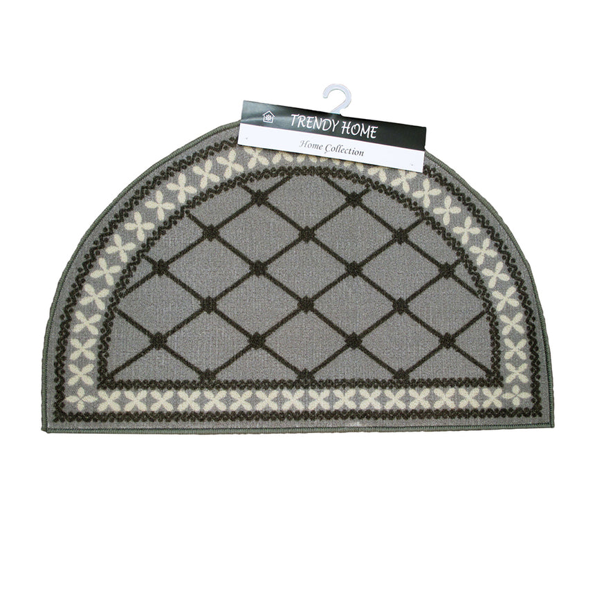 Mason Half Moon Bath Mat Grey