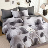 300TC Heidi Grey Reversible Cotton Quilt Cover Set Queen