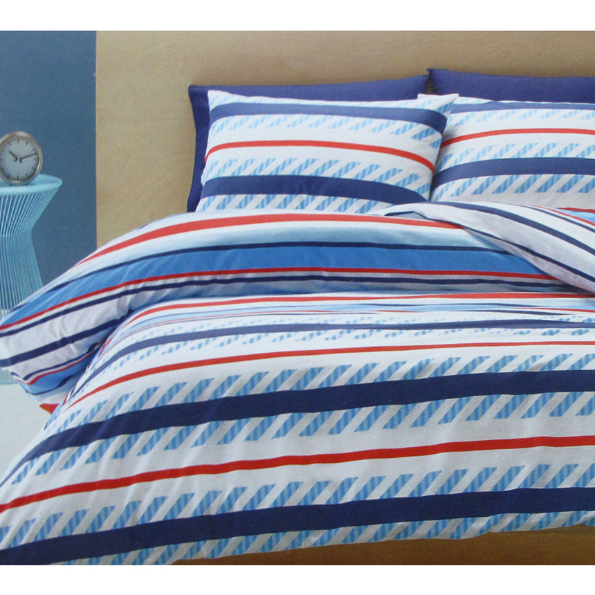 Belmondo Atlanta Striped Easy Care Quilt Cover Set King