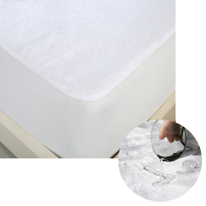 Accessorize Cotton Top Waterproof Mattress Protector Double