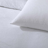 Accessorize Elma White Jacquard Quilt Cover Set Super King