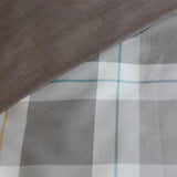 Ardor 250TC Chester Plaid Cotton Sateen Quilt Cover Set King