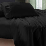 400TC Egyptian Cotton Sheet Set Jet Black KING