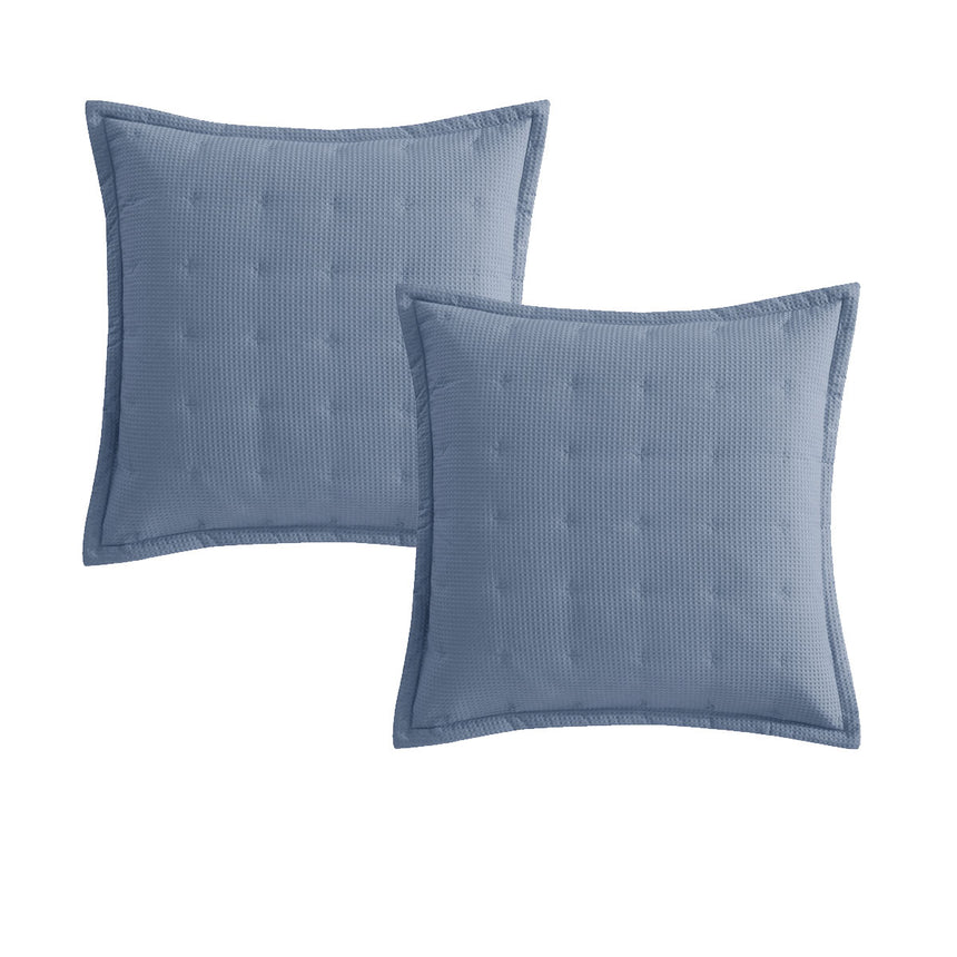 Platinum Collection Pair of Ascot Steel European Pillowcases 65 x 65cm