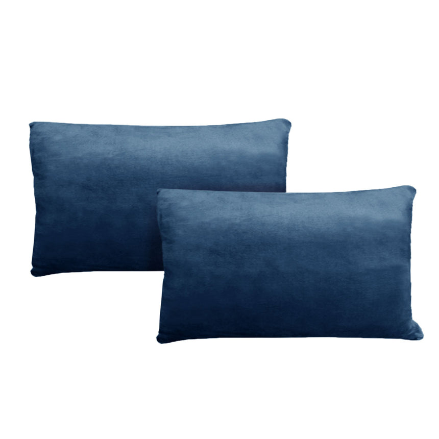 Alastairs Augusta Navy Pair of Flannel Fleece Standard Pillowcases